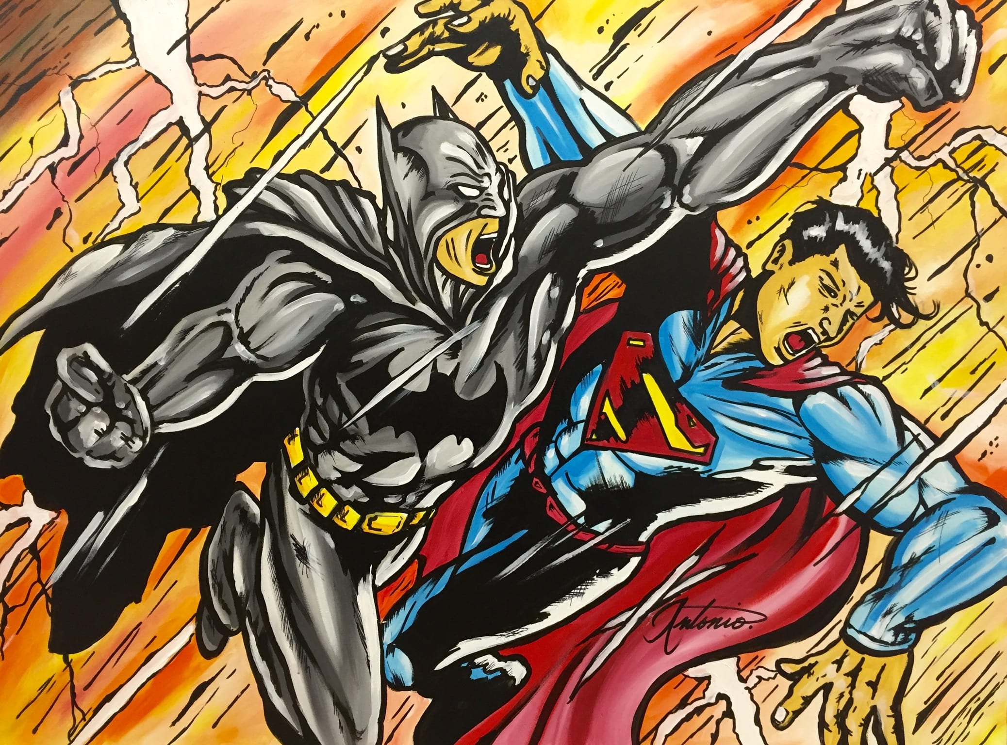 Batman VS Superman | Antonio Fine Art